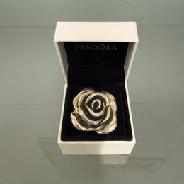 Sterling Silver Large Rose Ring
