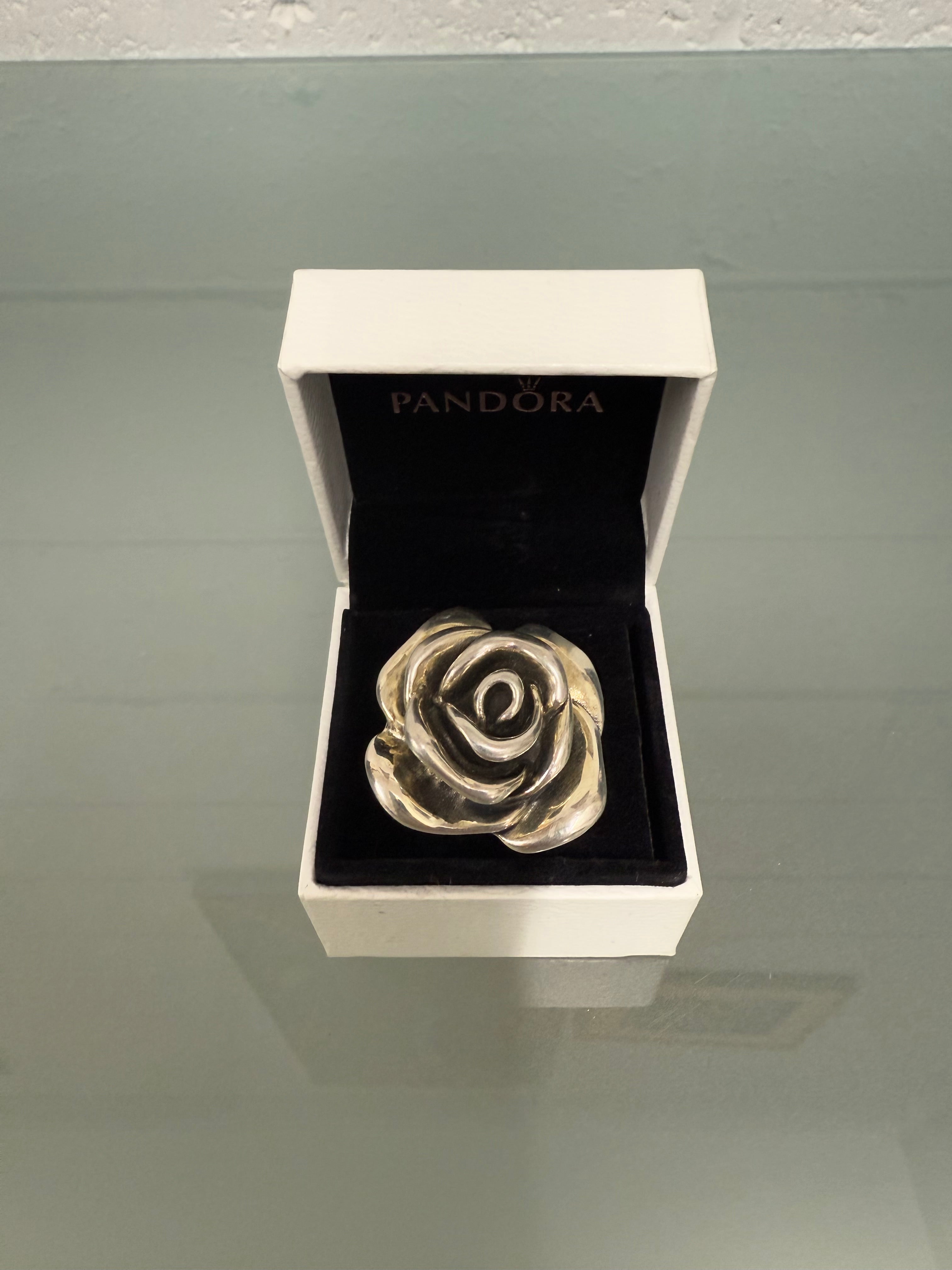 Sterling Silver Large Rose Ring | Antique & Vintage | Moonee Ponds Antiques | Australia Wide Delivery