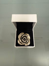 Sterling Silver Large Rose Ring | Antique & Vintage | Moonee Ponds Antiques | Australia Wide Delivery