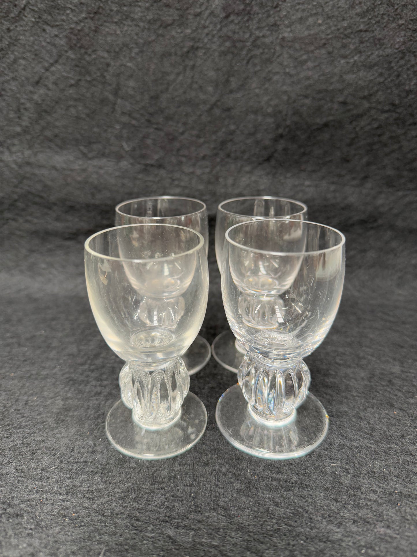 Vintage Set of 4 Lalique Whisky Glasses