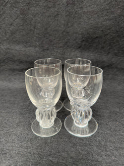 Vintage Set of 4 Lalique Whisky Glasses | Antique & Vintage | Moonee Ponds Antiques | Australia Wide Delivery