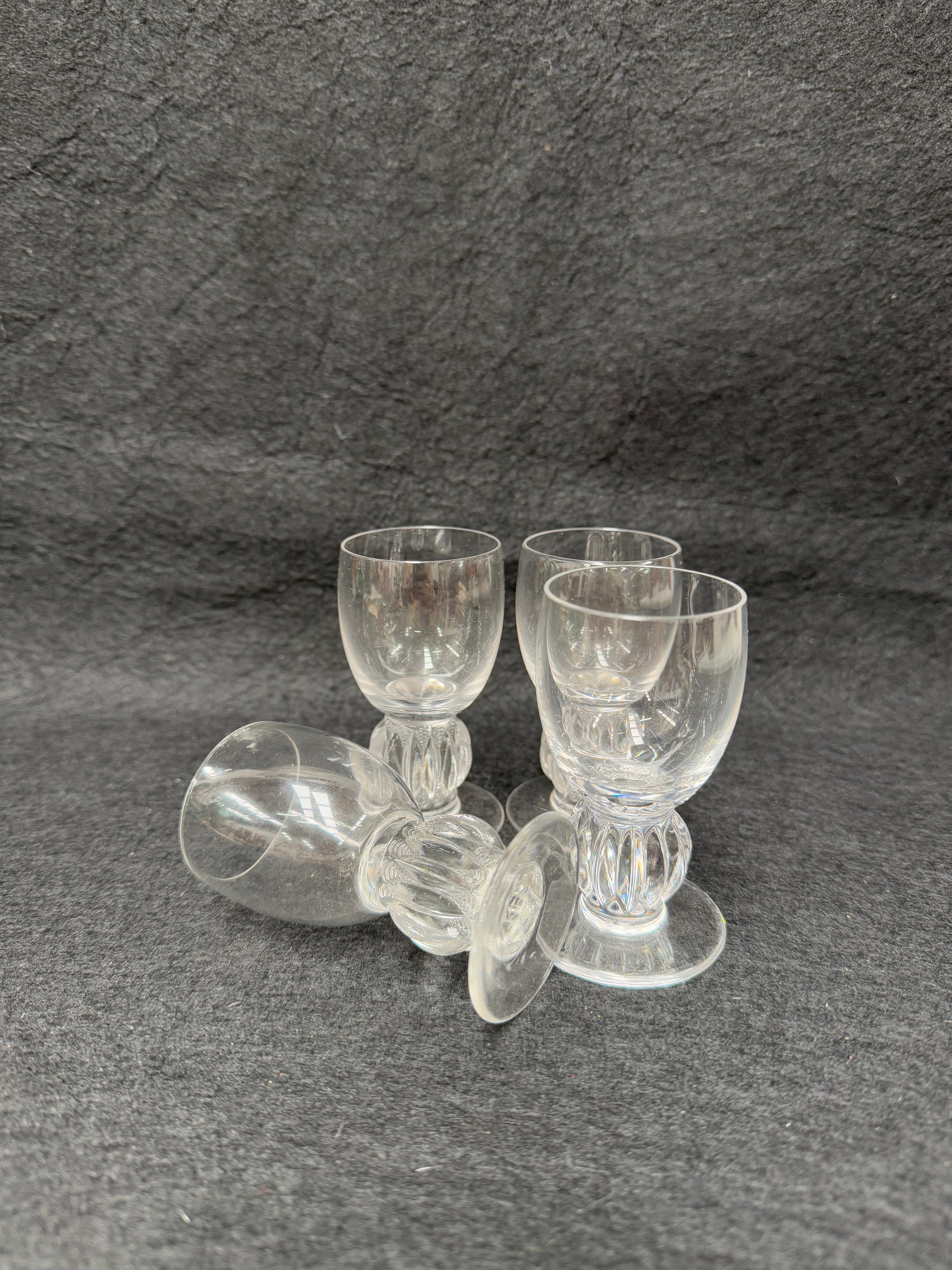 Vintage Set of 4 Lalique Whisky Glasses | Antique & Vintage | Moonee Ponds Antiques | Australia Wide
