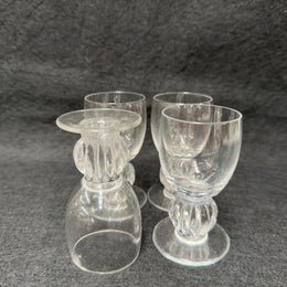 Vintage Set of 4 Lalique Whisky Glasses