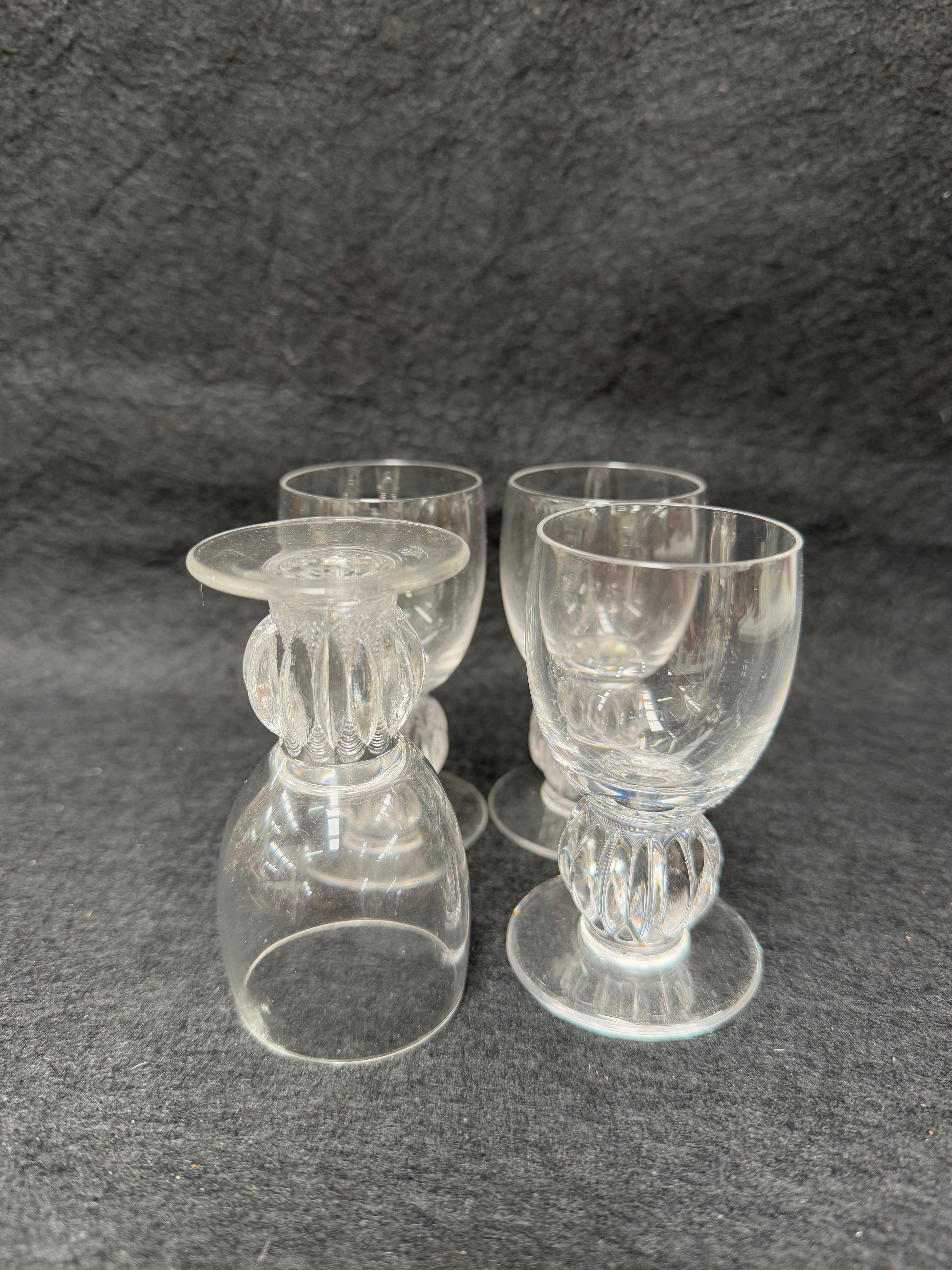 Vintage Set of 4 Lalique Whisky Glasses | Antique & Vintage | Moonee Ponds Antiques | Australia Wide