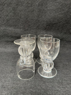 Vintage Set of 4 Lalique Whisky Glasses | Antique & Vintage | Moonee Ponds Antiques | Australia Wide Delivery