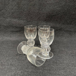 Vintage Set of 4 Lalique Whisky Glasses