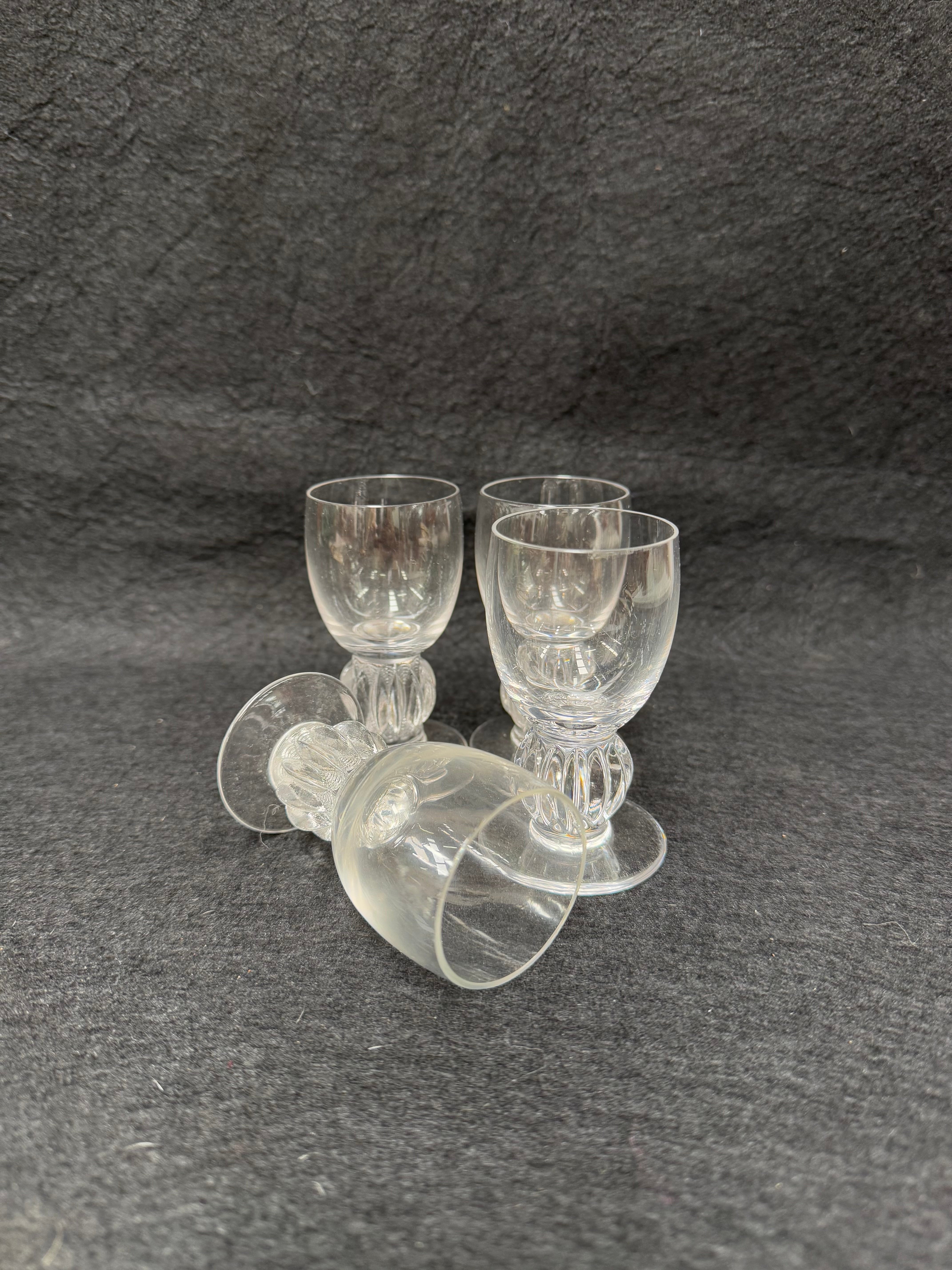 Vintage Set of 4 Lalique Whisky Glasses | Antique & Vintage | Moonee Ponds Antiques | Australia Wide