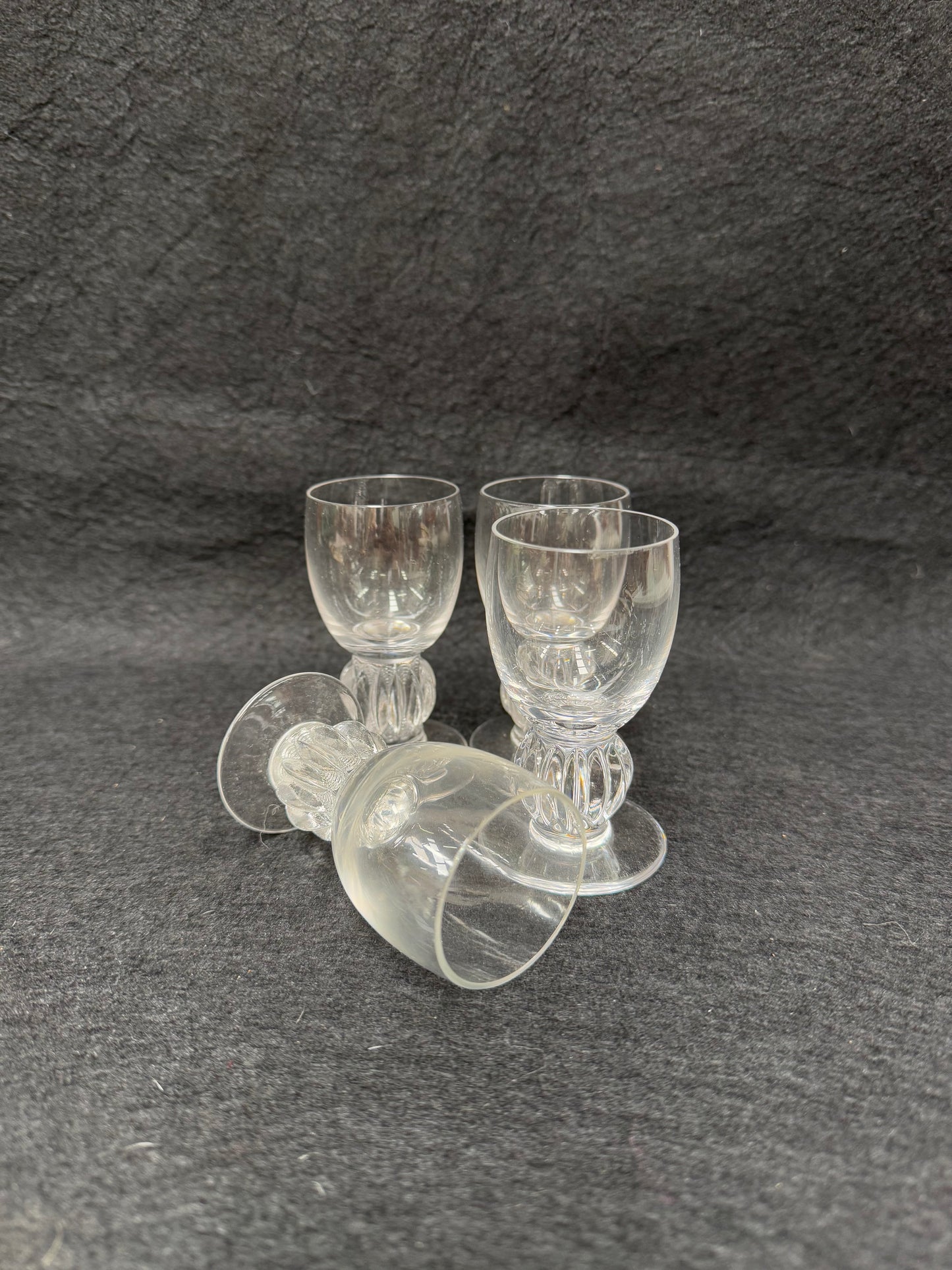 Vintage Set of 4 Lalique Whisky Glasses