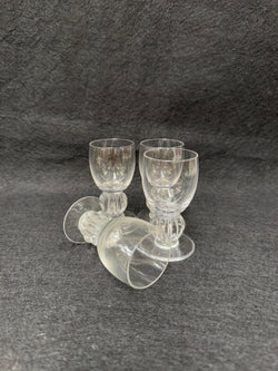 Vintage Set of 4 Lalique Whisky Glasses | Antique & Vintage | Moonee Ponds Antiques | Australia Wide Delivery