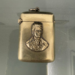 Victorian Vesta Case Robert Burns A/F Lid Detaches
