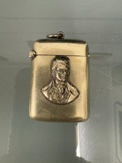 Victorian Vesta Case Robert Burns A/F Lid Detaches | Antique & Vintage | Moonee Ponds Antiques | Australia Wide Delivery