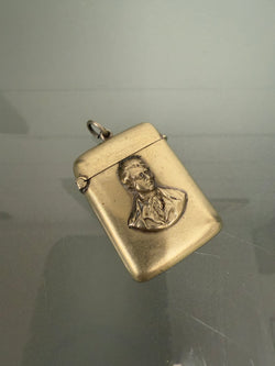Victorian Vesta Case Robert Burns A/F Lid Detaches | Antique & Vintage | Moonee Ponds Antiques | Australia Wide Delivery