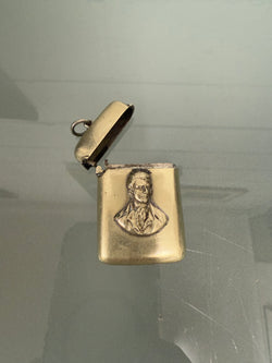Victorian Vesta Case Robert Burns A/F Lid Detaches | Antique & Vintage | Moonee Ponds Antiques | Australia Wide Delivery