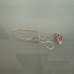 Vintage Sterling Silver Chain & Porcupine Pendant