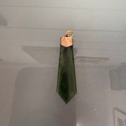 Edwardian 9 Carat Gold & Nephrite Jade Pendant