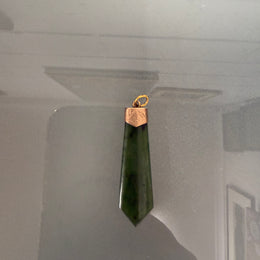 Edwardian 9 Carat Gold & Nephrite Jade Pendant