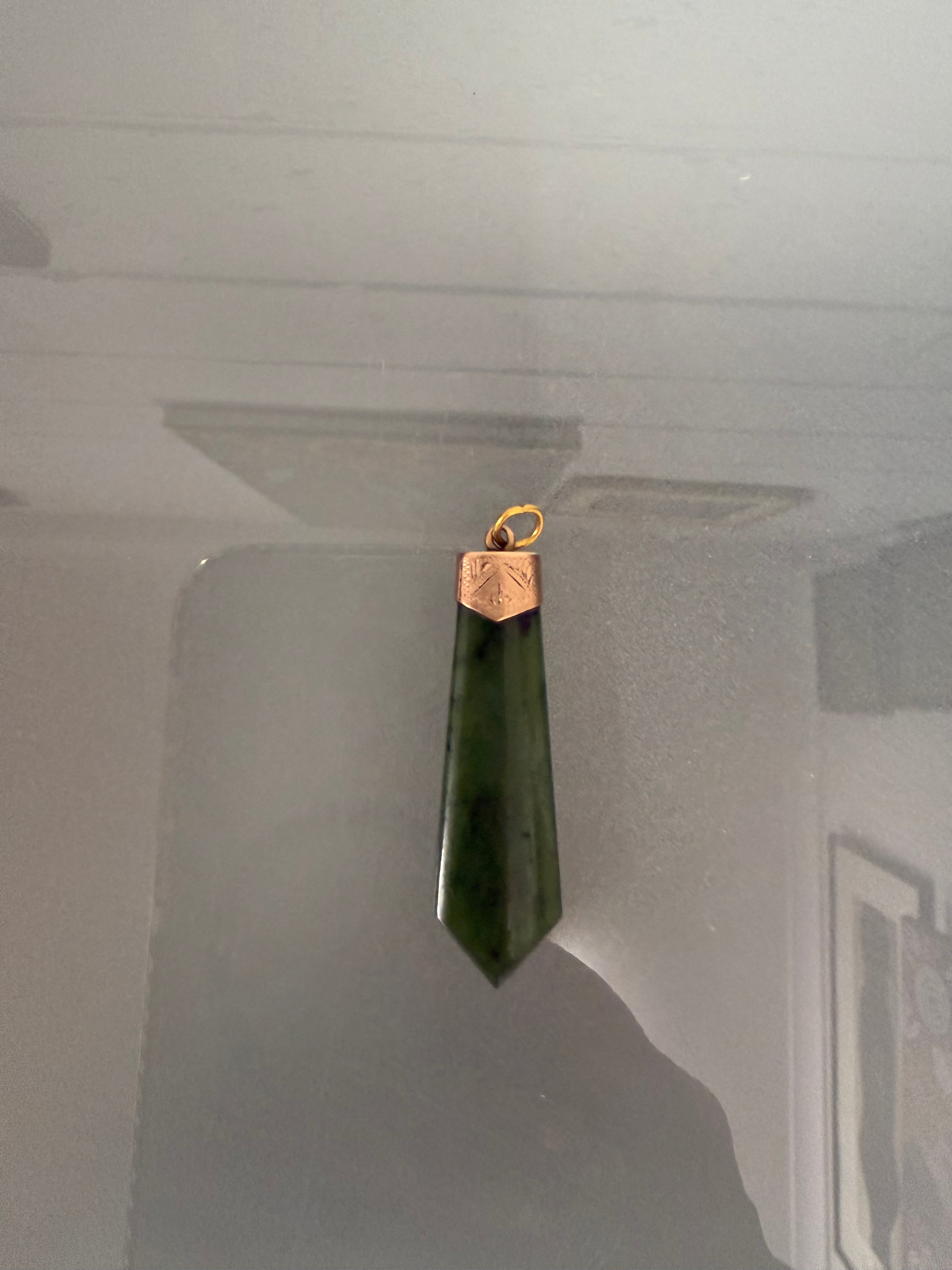 Edwardian 9 Carat Gold & Nephrite Jade Pendant | Antique & Vintage | Moonee Ponds Antiques | Australia Wide Delivery
