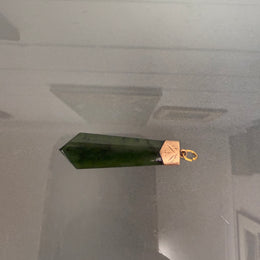 Edwardian 9 Carat Gold & Nephrite Jade Pendant