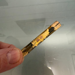 Edwardian New Zealand Tiger Eye & 9ct Gold brooch