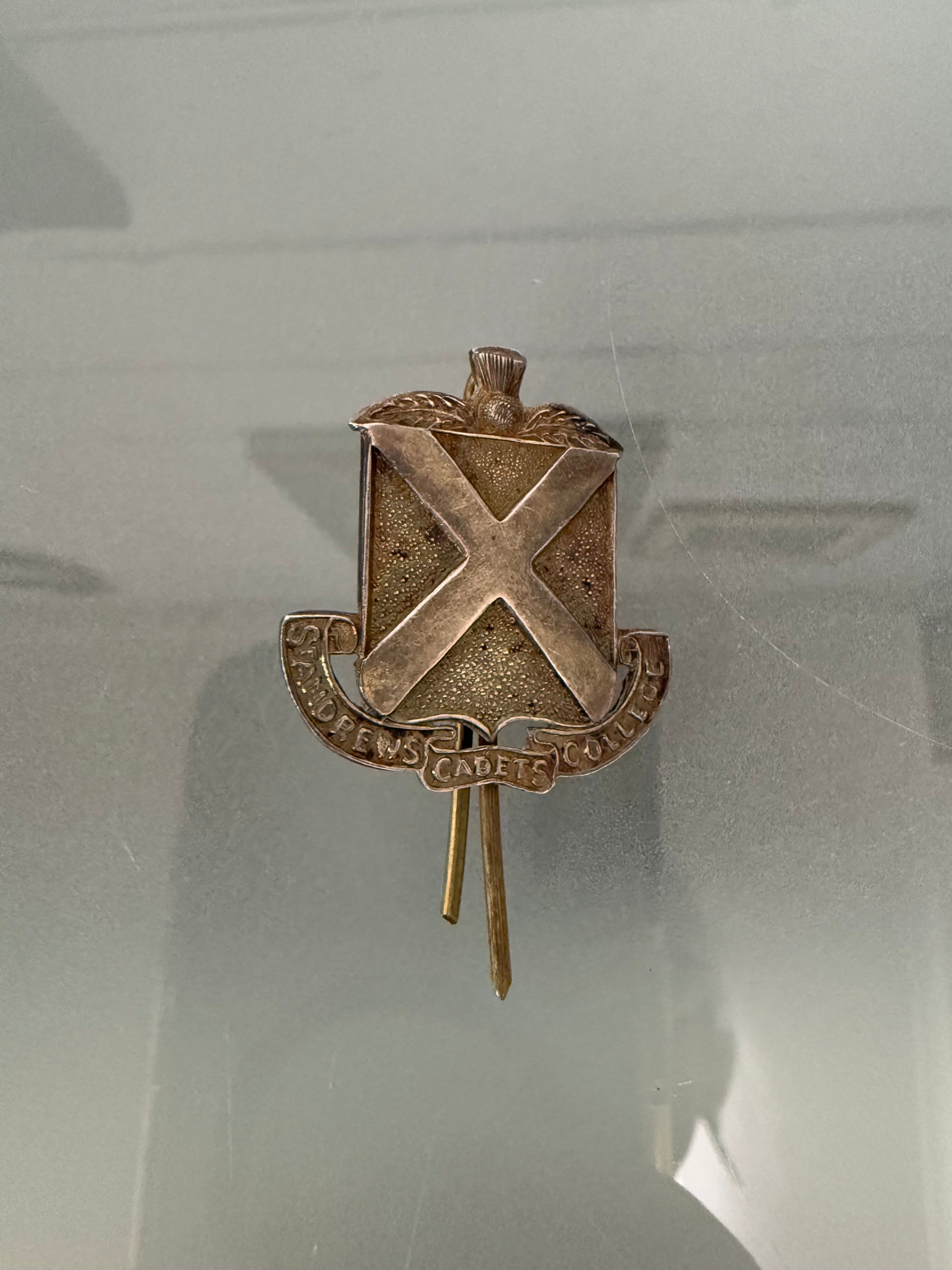 Vintage St. Andrews Cadets College Lapel Badge