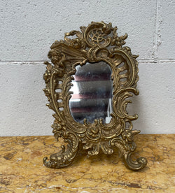 French Brass Table Mirror | Antique & Vintage | Moonee Ponds Antiques | Australia Wide Delivery