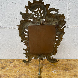 French Brass Table Mirror