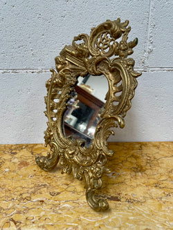 French Brass Table Mirror | Antique & Vintage | Moonee Ponds Antiques | Australia Wide Delivery