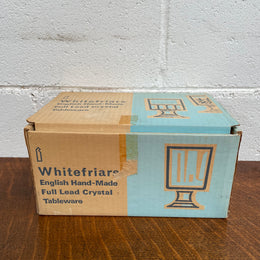 Whitefriars Set of Six Crystal Glasses