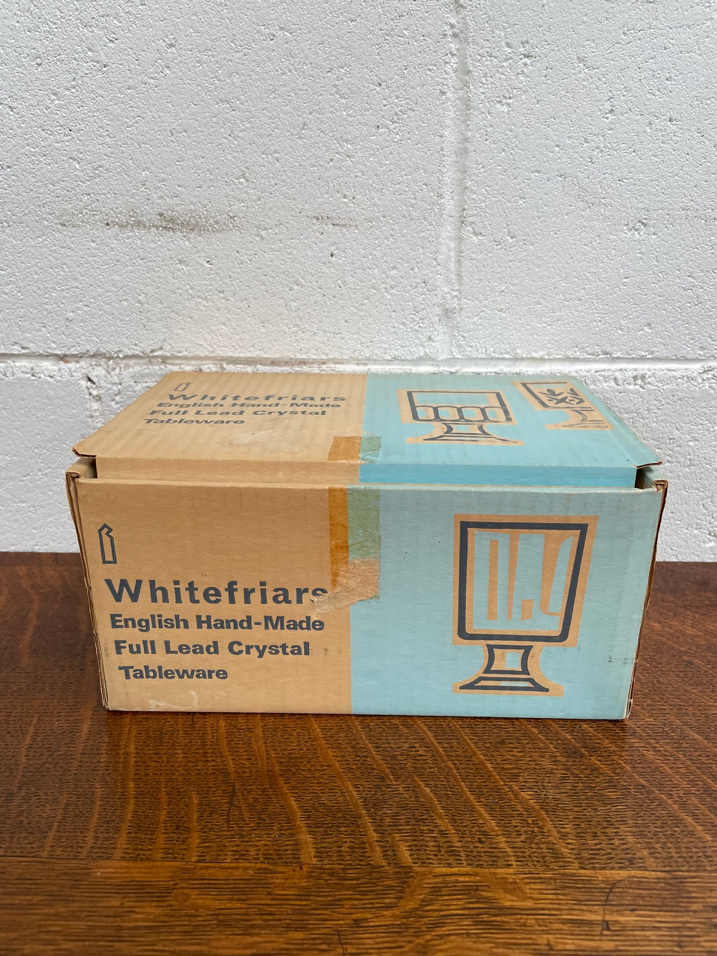 Whitefriars Set of Six Crystal Glasses