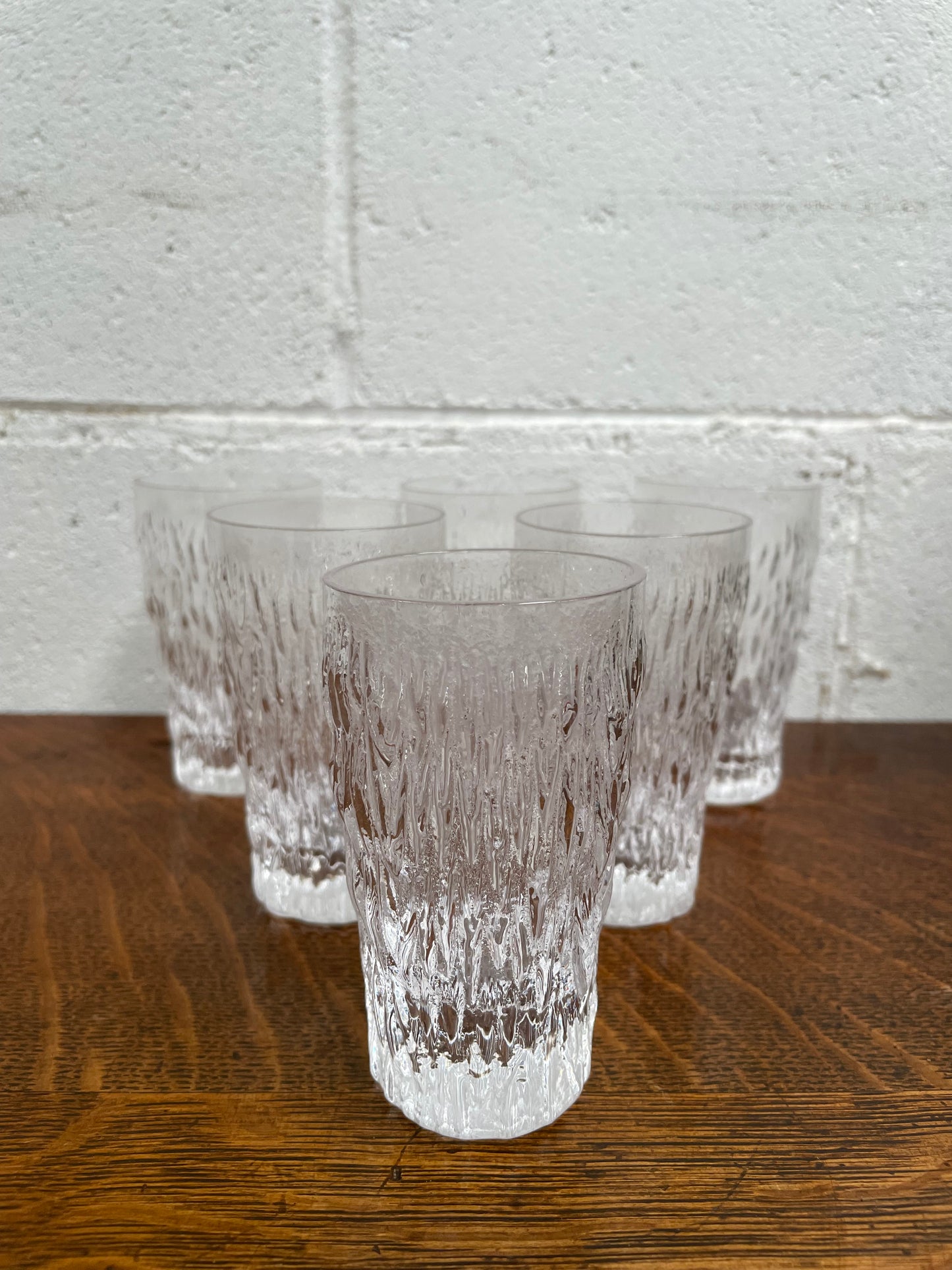 Whitefriars Set of Six Crystal Glasses