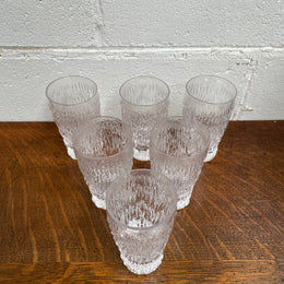 Whitefriars Set of Six Crystal Glasses