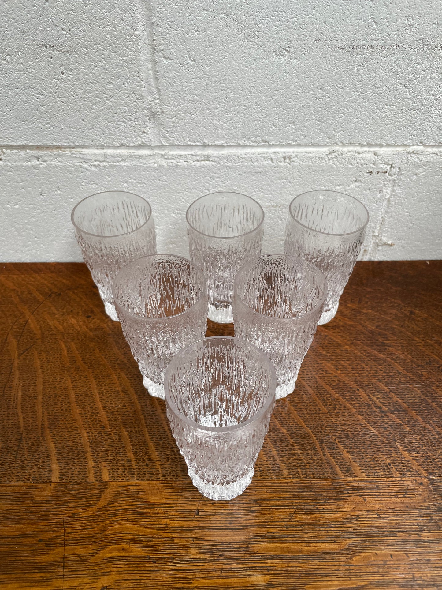 Whitefriars Set of Six Crystal Glasses