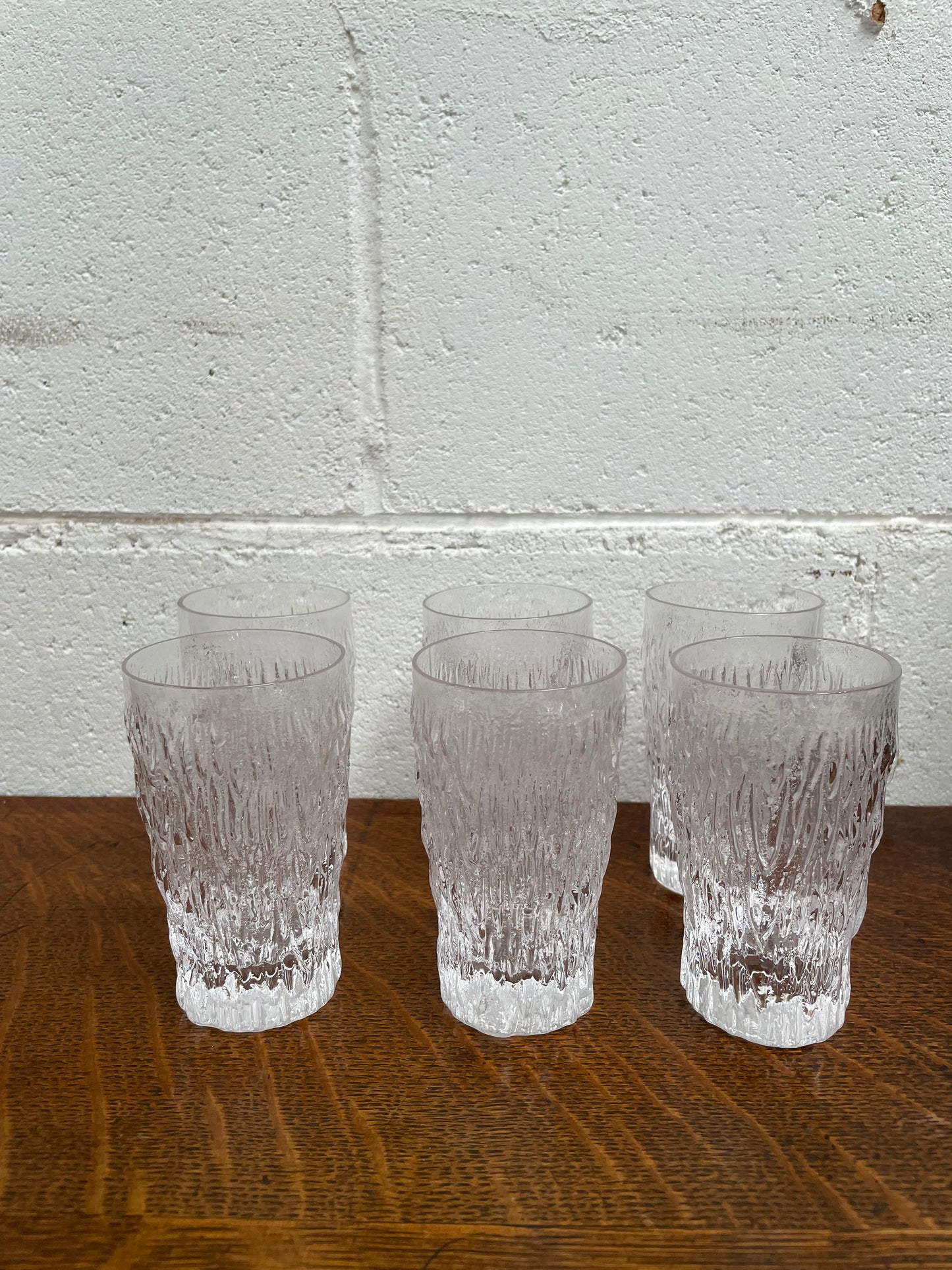 Whitefriars Set of Six Crystal Glasses