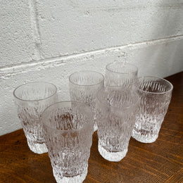 Whitefriars Set of Six Crystal Glasses