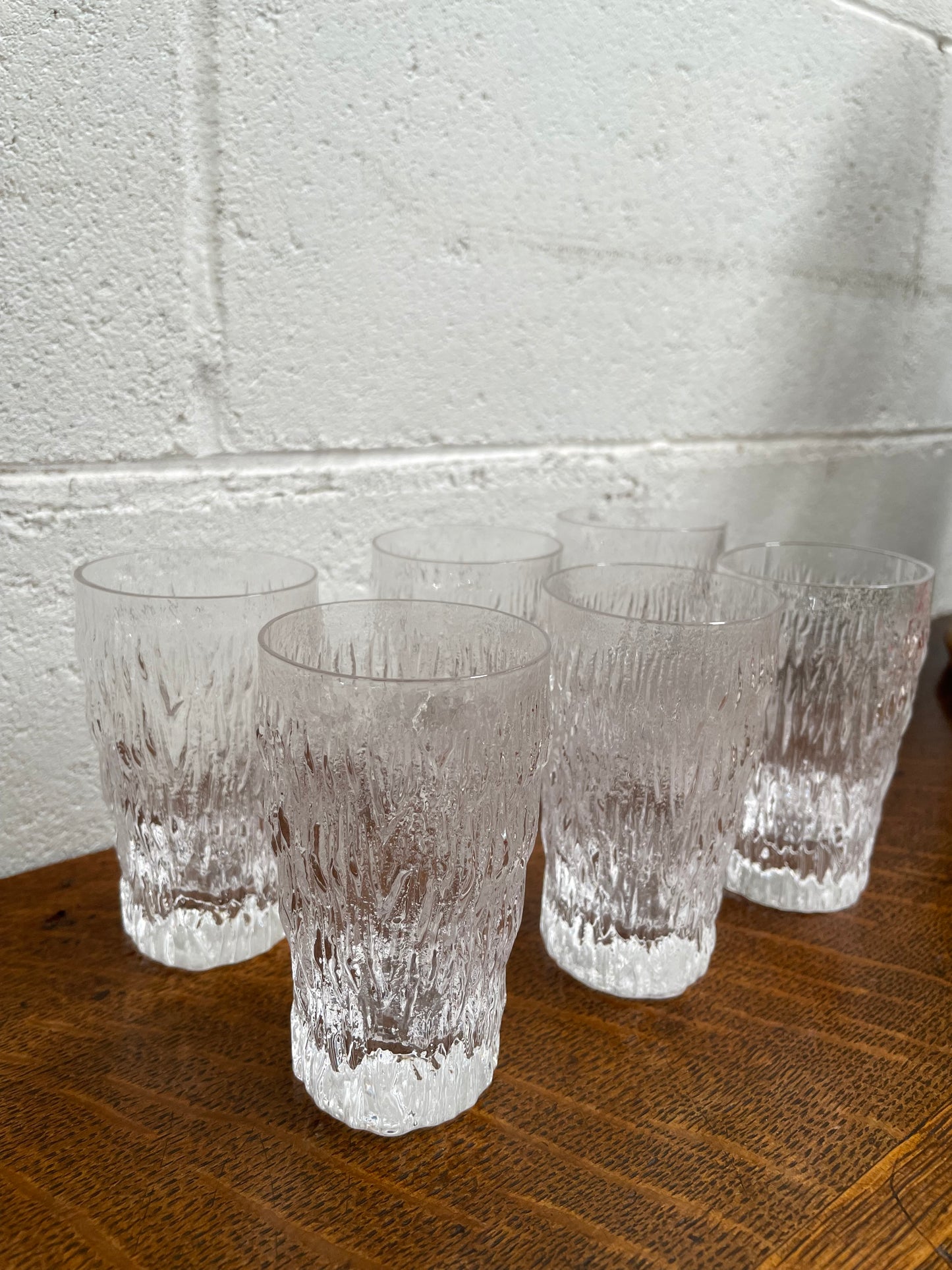 Whitefriars Set of Six Crystal Glasses