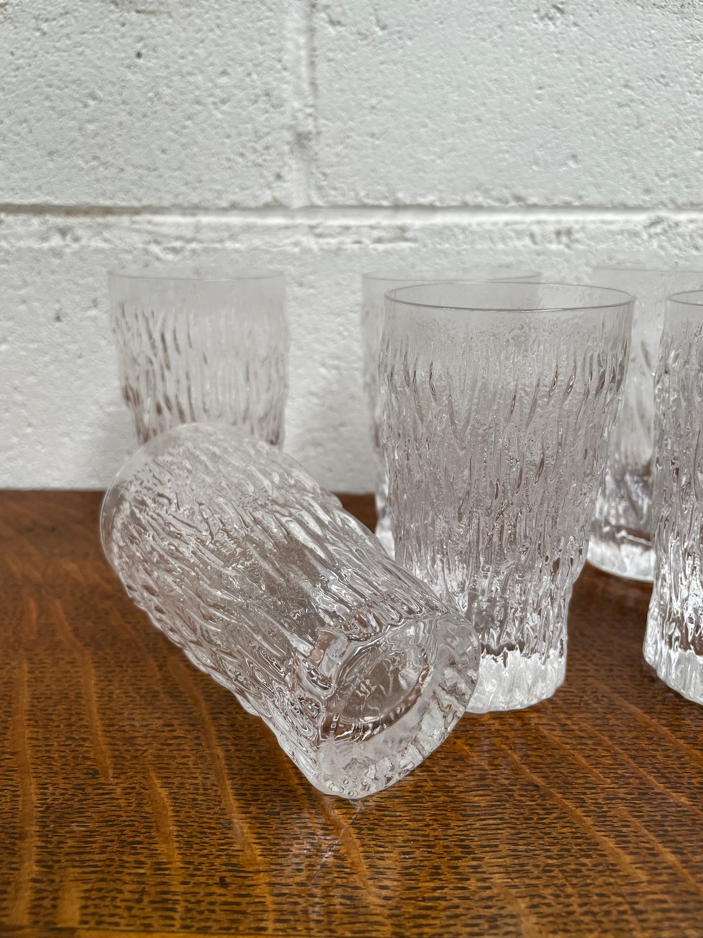 Whitefriars Set of Six Crystal Glasses