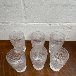 Whitefriars Set of Six Crystal Glasses