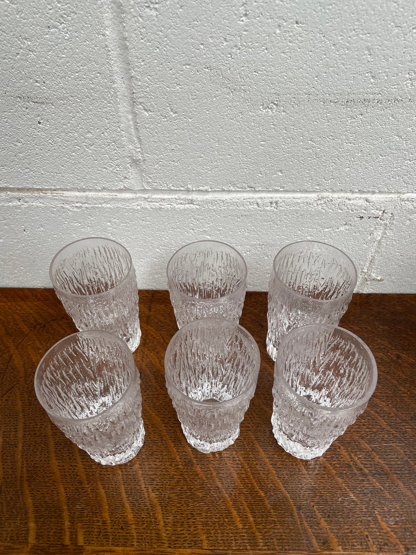 Whitefriars Set of Six Crystal Glasses