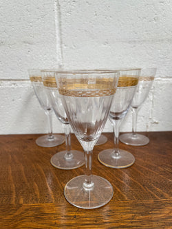 Vintage Set of Six Glasses | Antique & Vintage | Moonee Ponds Antiques | Australia Wide Delivery