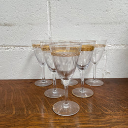 Vintage Set of Six Glasses