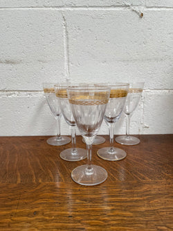 Vintage Set of Six Glasses | Antique & Vintage | Moonee Ponds Antiques | Australia Wide Delivery