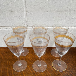 Vintage Set of Six Glasses