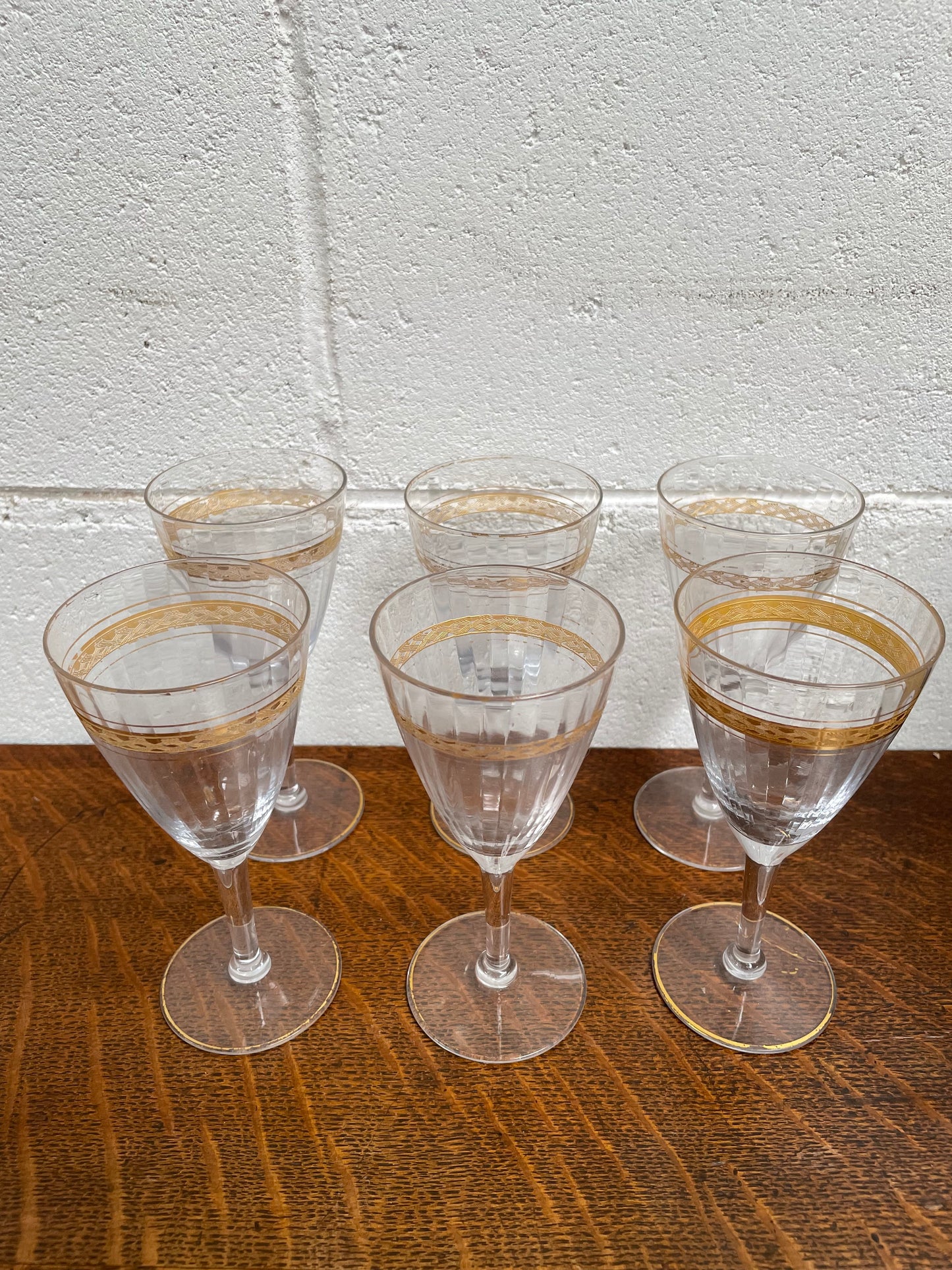 Vintage Set of Six Glasses