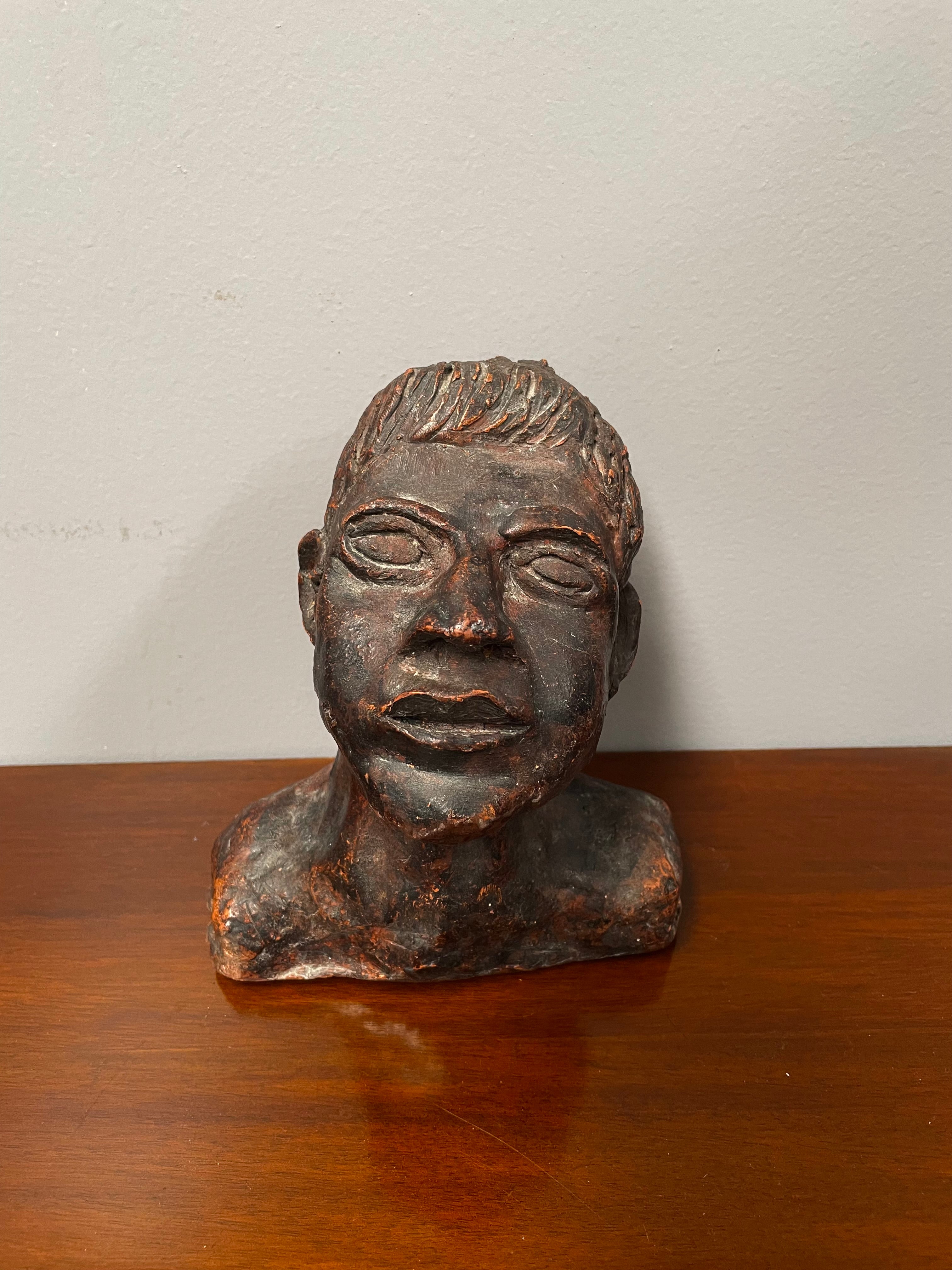 Superb Vintage Hand Sculptured Terracotta Bust | Antique & Vintage | Moonee Ponds Antiques | Australia Wide Delivery
