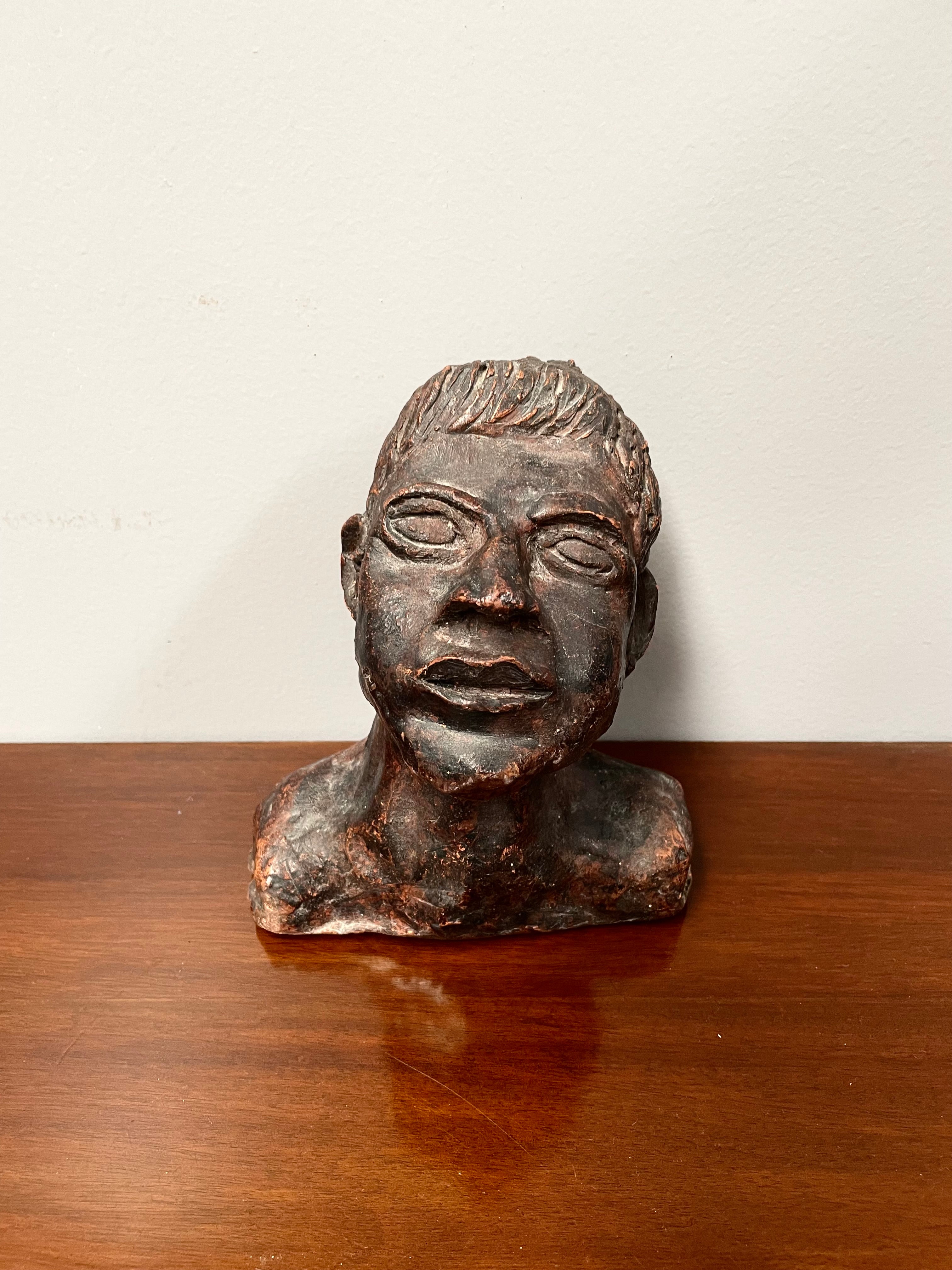 Superb Vintage Hand Sculptured Terracotta Bust | Antique & Vintage | Moonee Ponds Antiques | Australia Wide Delivery