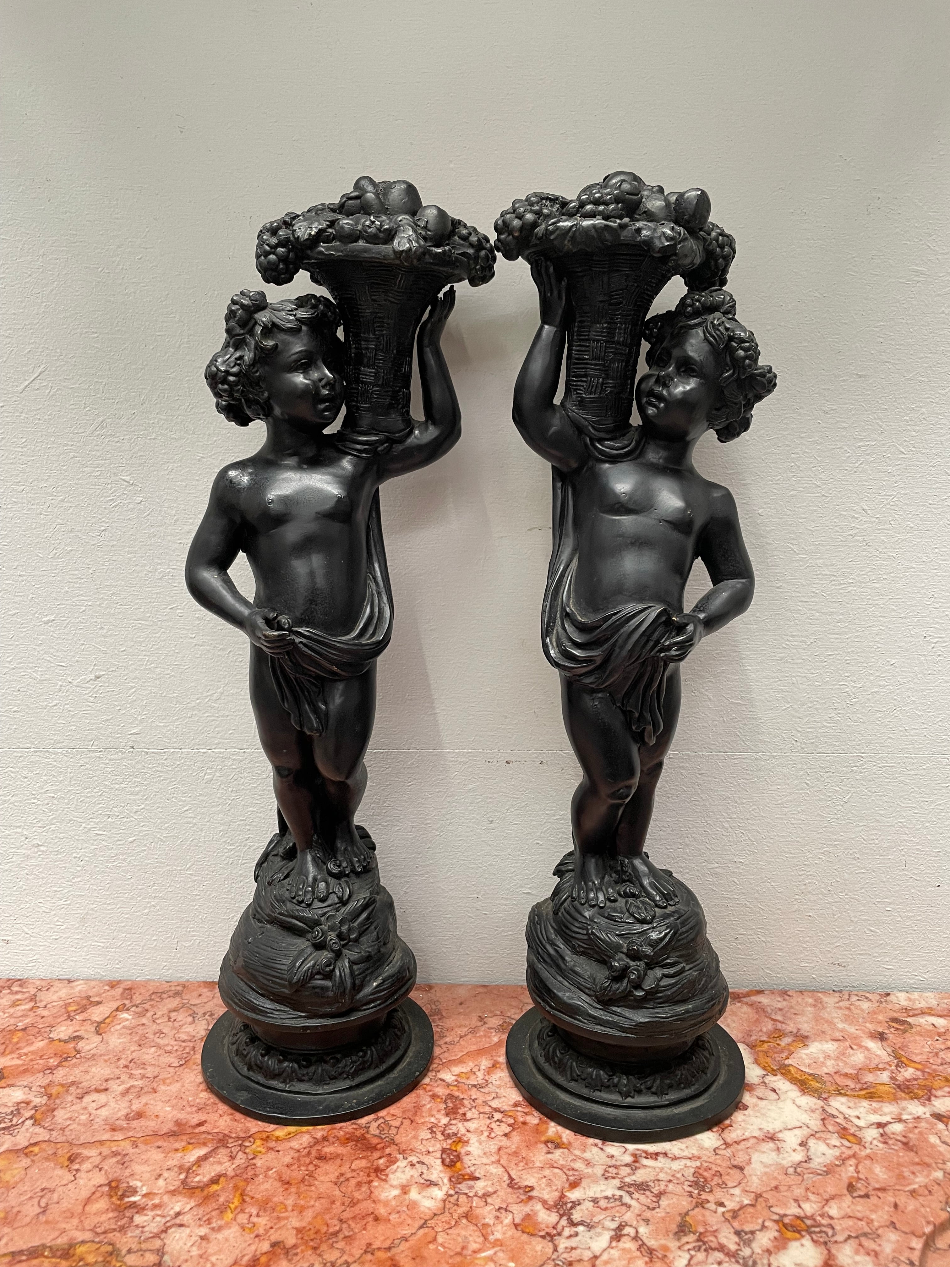 Fabulous pair of French 19th Century Figurines | Antique & Vintage | Moonee Ponds Antiques | Australia Wide Delivery
