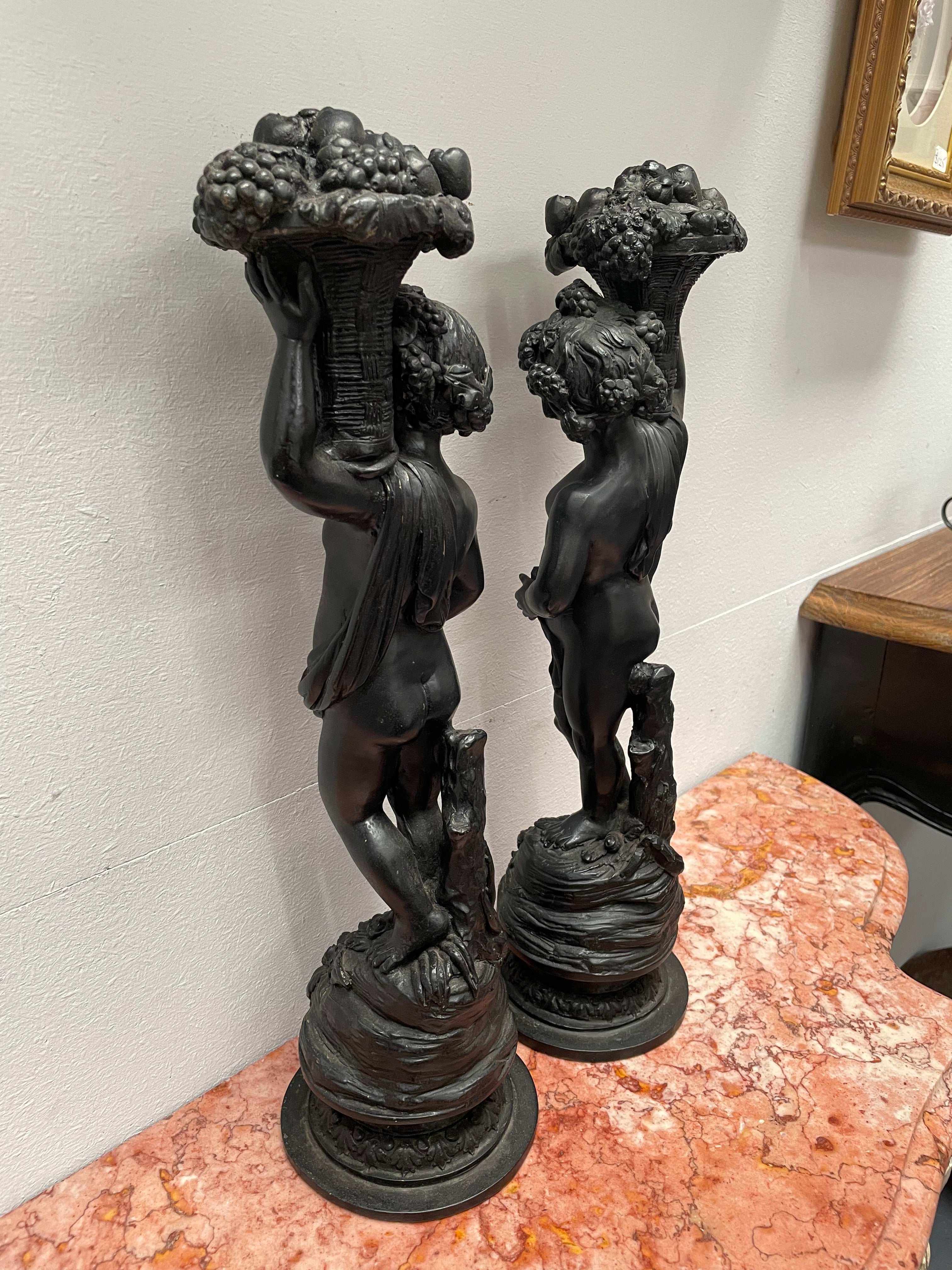 Fabulous pair of French 19th Century Figurines | Antique & Vintage | Moonee Ponds Antiques | Australia Wide Delivery