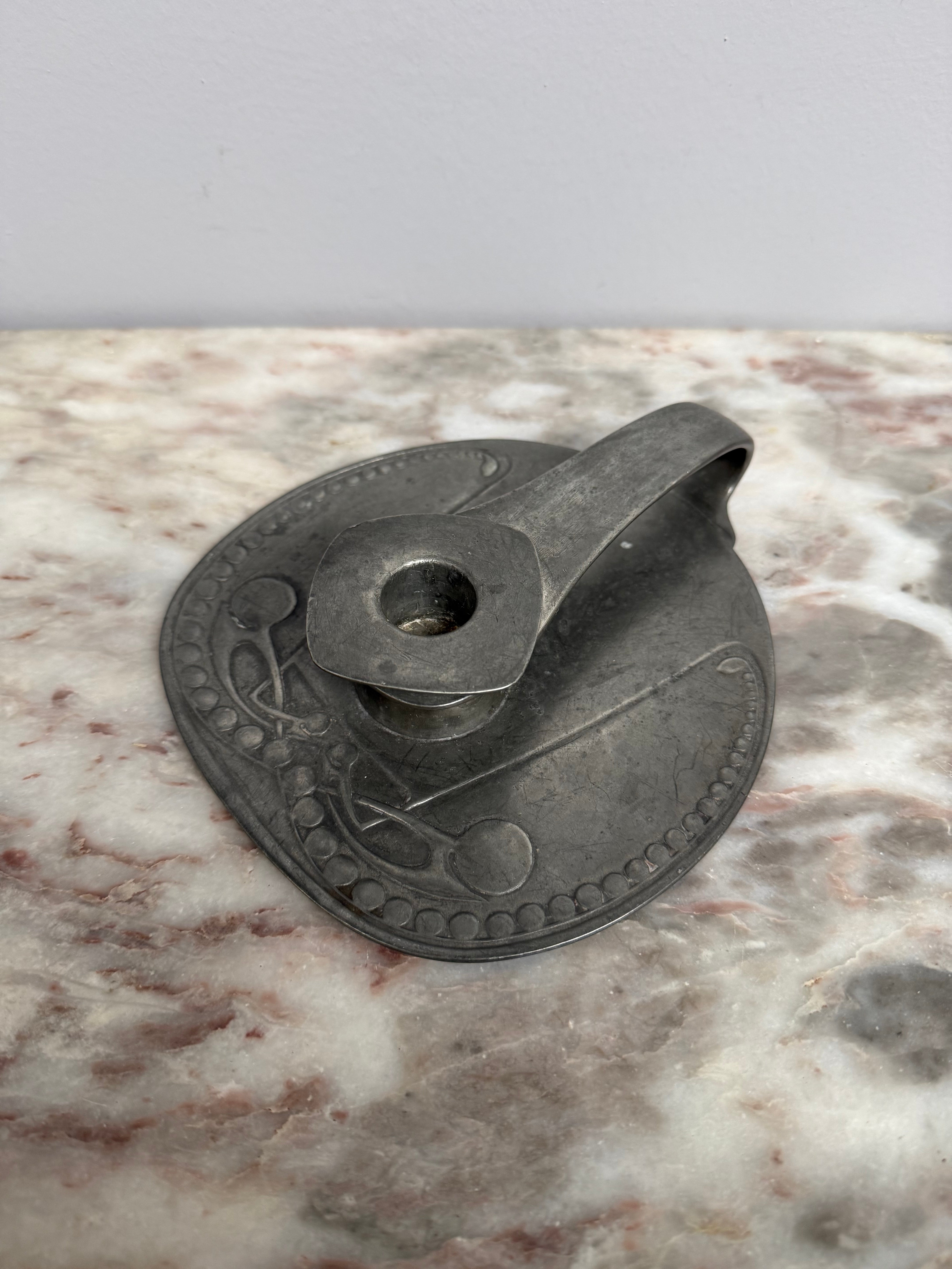Archibald Knox Pewter Chamberstick | Antique & Vintage | Moonee Ponds Antiques | Australia Wide Delivery