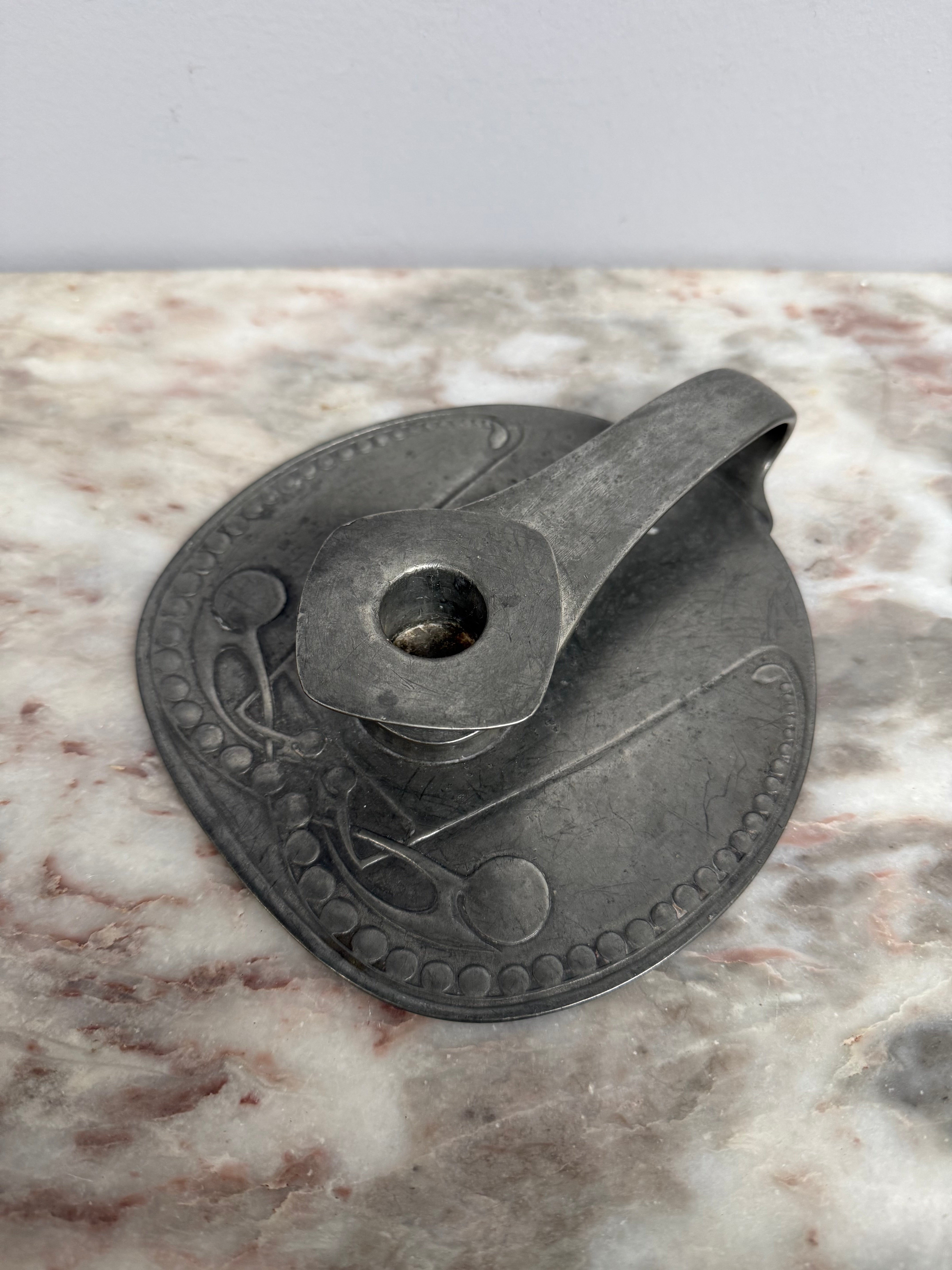 Archibald Knox Pewter Chamberstick | Antique & Vintage | Moonee Ponds Antiques | Australia Wide Delivery
