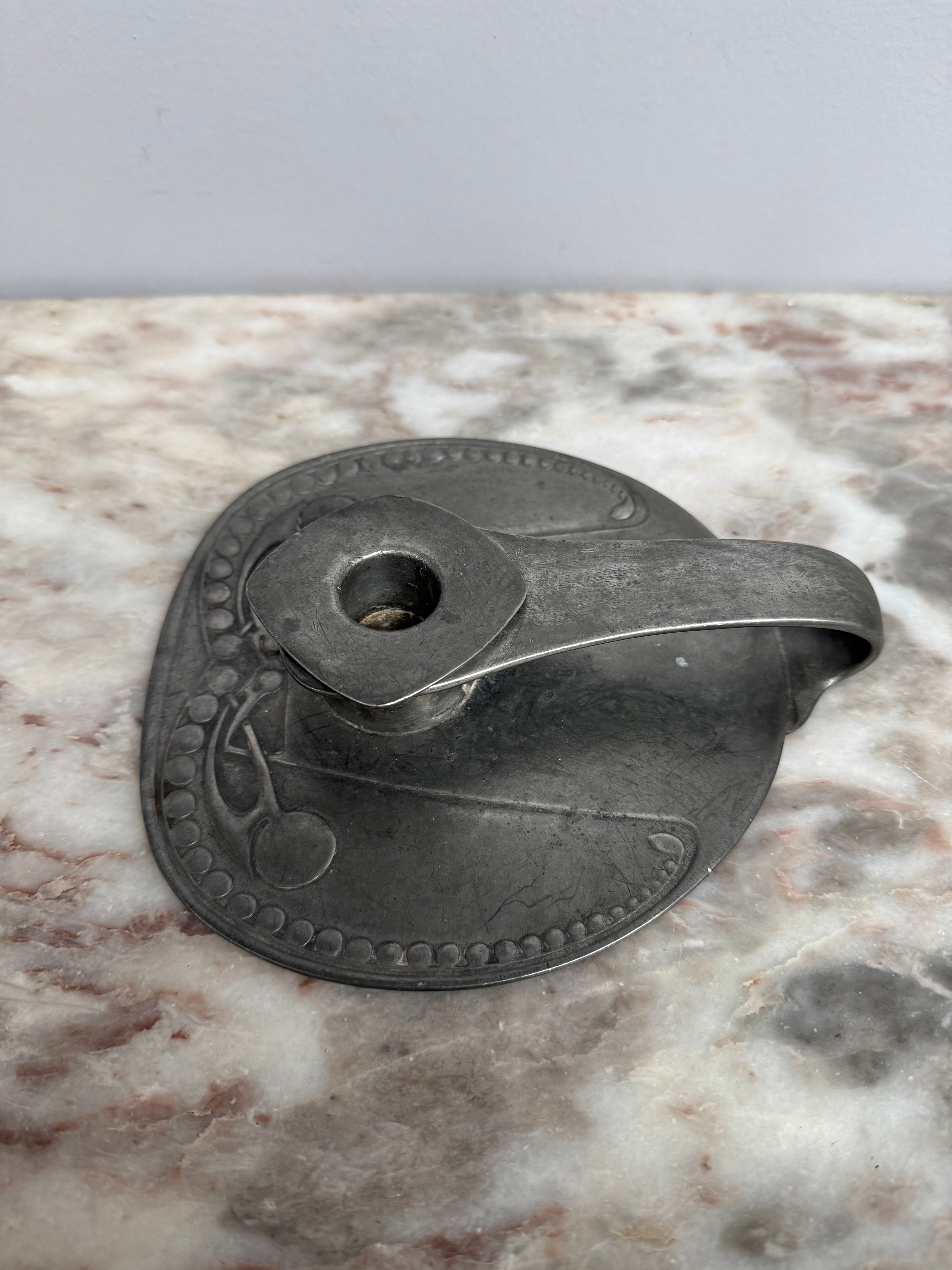 Archibald Knox Pewter Chamberstick
